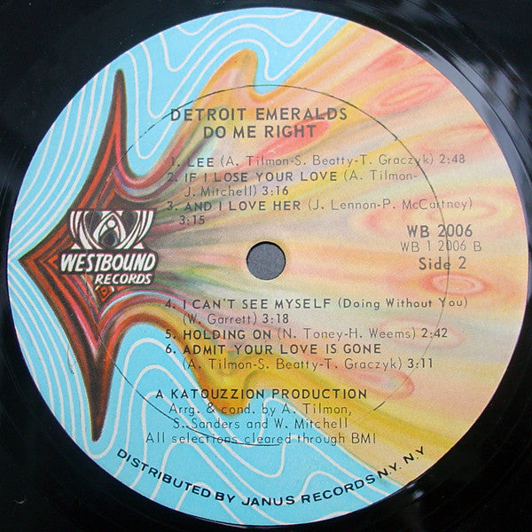 Detroit Emeralds : Do Me Right (LP, Album, Phi)