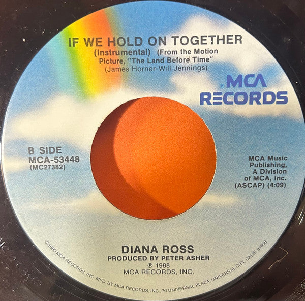 Diana Ross : If We Hold On Together (7", Single, Pin)