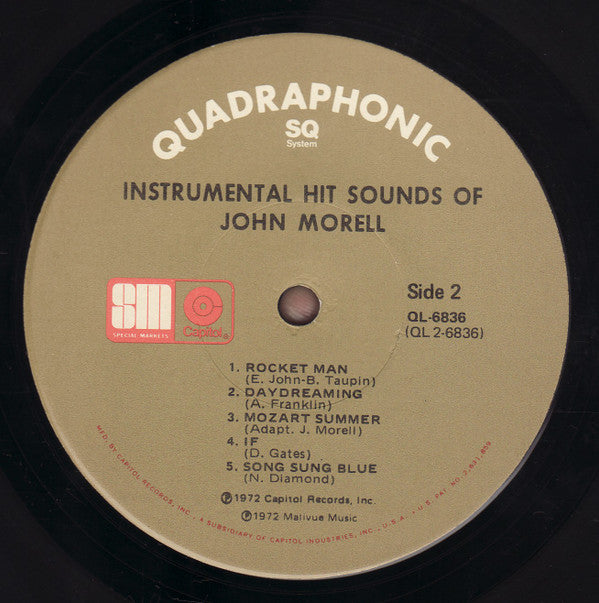 John Morell : Instrumental Hit Sounds Of John Morell (LP, Album, Quad, Ltd, Los)