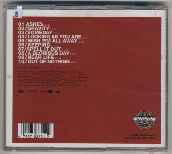 Embrace : Out Of Nothing (CD, Album, Enh)