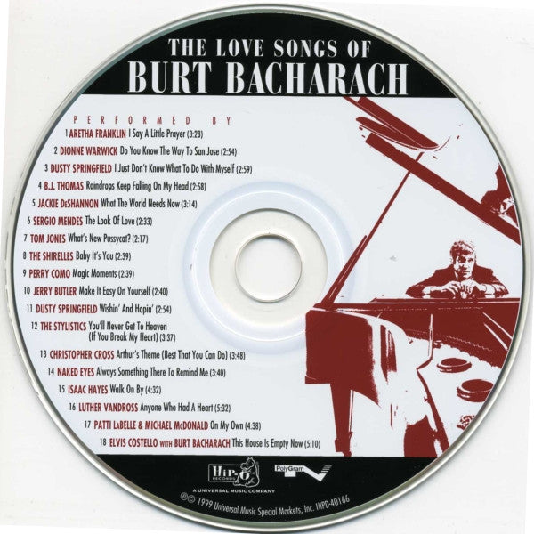 Various : The Love Songs Of Burt Bacharach (CD, Comp, RM)