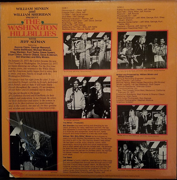 The Washington Hillbillies : The Washington Hillbillies (LP, Album, Ter)
