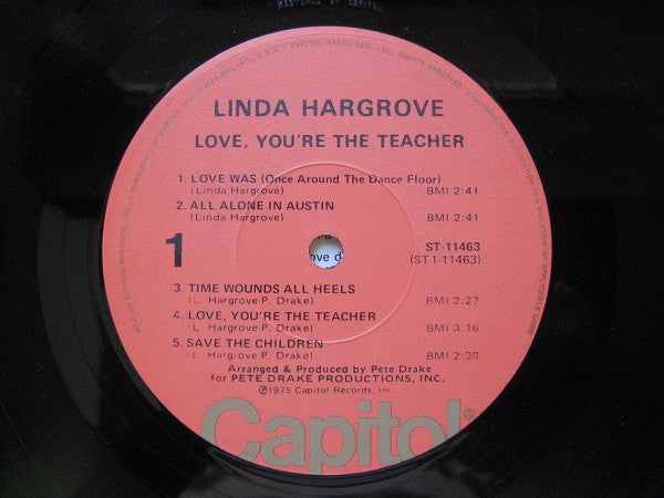 Linda Hargrove : Love, You're The Teacher (LP, Album, Los)