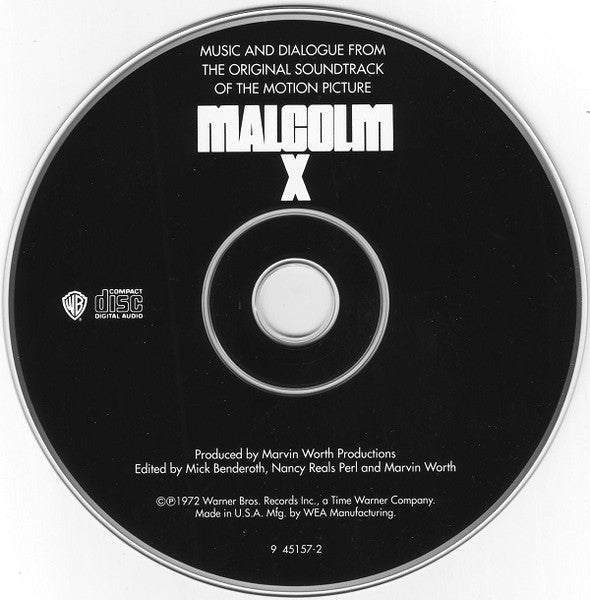 Various : Malcolm X - Music And Dialogue From The Original Soundtrack Of The Motion Picture (CD, Album, RE)