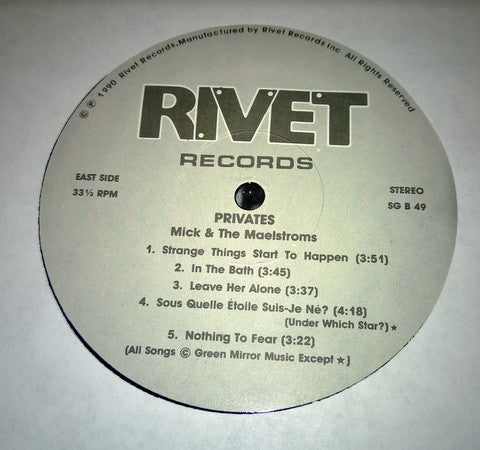 Mick And The Maelstroms : Privates (LP)