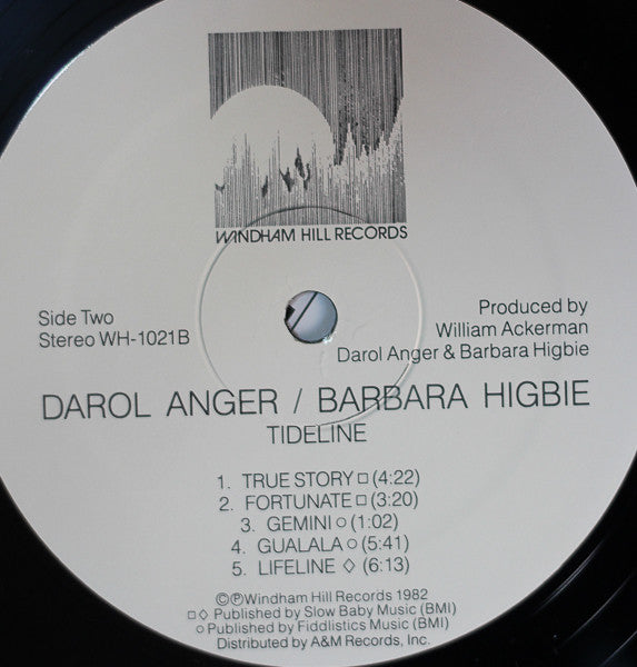 Darol Anger / Barbara Higbie : Tideline (LP, Album)