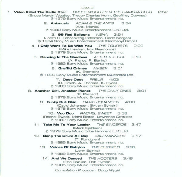 Various : New Wave Hits Of The 70's & 80's (3xCD, Comp)