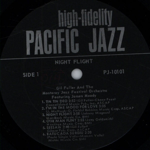 Gil Fuller And The Monterey Jazz Festival Orchestra Featuring James Moody : Night Flight (LP, Album, Mono)