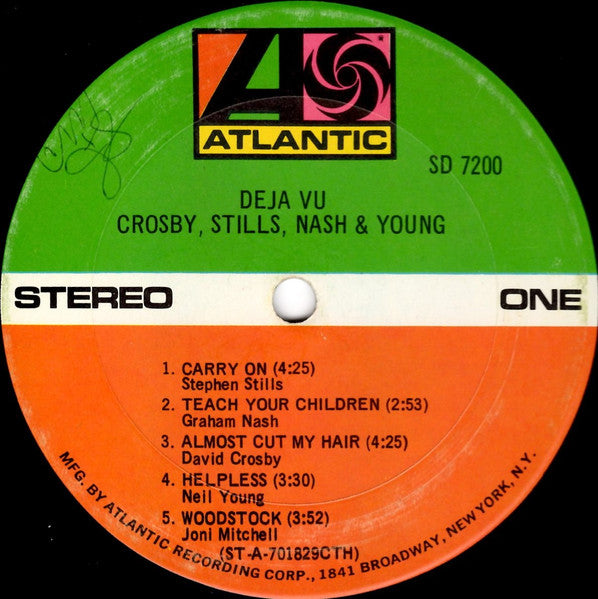Crosby, Stills, Nash & Young : Déjà Vu (LP, Album, CTH)