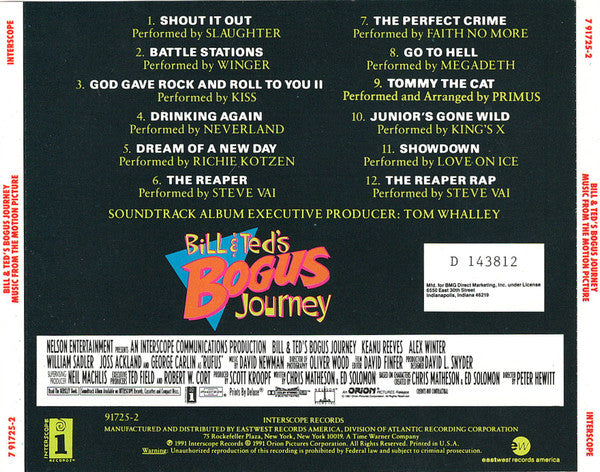 Various : Bill & Ted's Bogus Journey (CD, Album, Club)