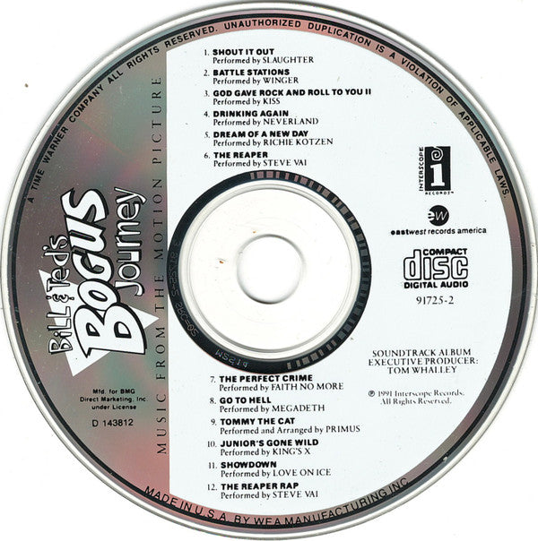 Various : Bill & Ted's Bogus Journey (CD, Album, Club)