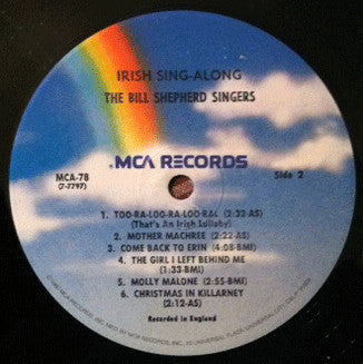The Bill Shepherd Singers : Irish Sing-Along (LP)