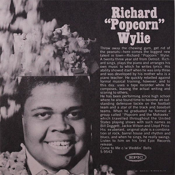 Richard "Popcorn" Wylie : Come To Me / Weddin' Bells (7", Single, Styrene)