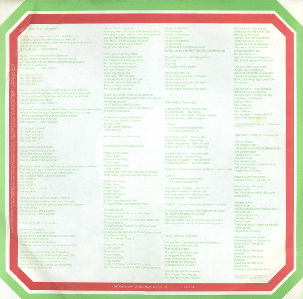 The Who : It's Hard (LP, Album, Club, Pit)