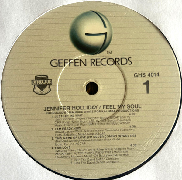 Jennifer Holliday : Feel My Soul (LP, Album, Jac)