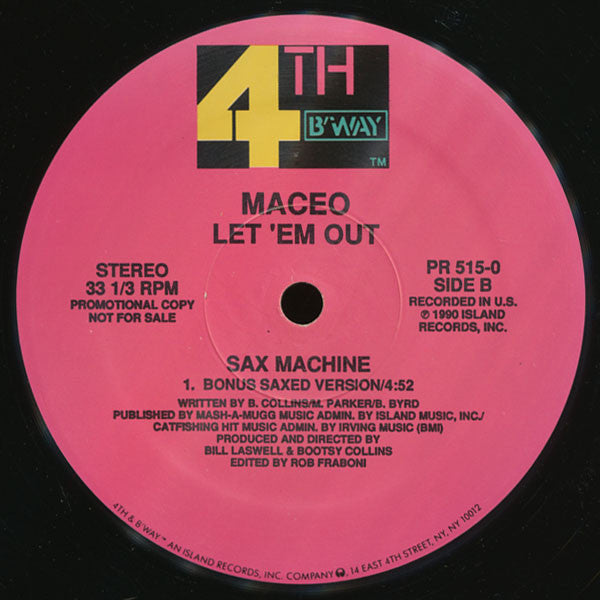 Maceo* : Let 'Em Out (12", Promo)