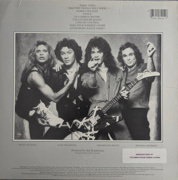 Van Halen : Women And Children First (LP, Club, Col)