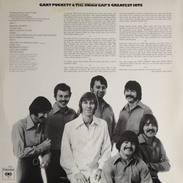 Gary Puckett & The Union Gap : Gary Puckett & The Union Gap's Greatest Hits (LP, Comp, RE, Car)