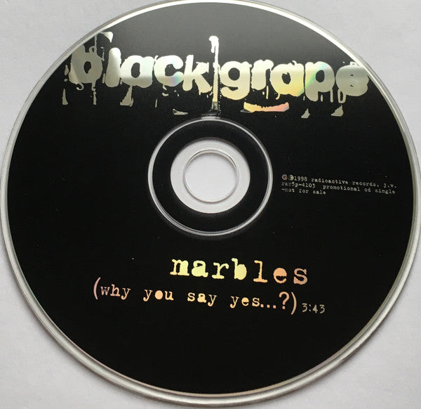Black Grape : Marbles (CD, Single, Promo)