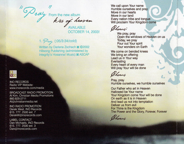Darlene Zschech : Pray (CD, Single, Promo)