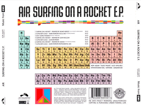 AIR : Surfing On A Rocket E.P. (CD, EP)