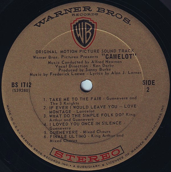 Lerner & Loewe : Camelot (Original Motion Picture Sound Track) (LP, Album)