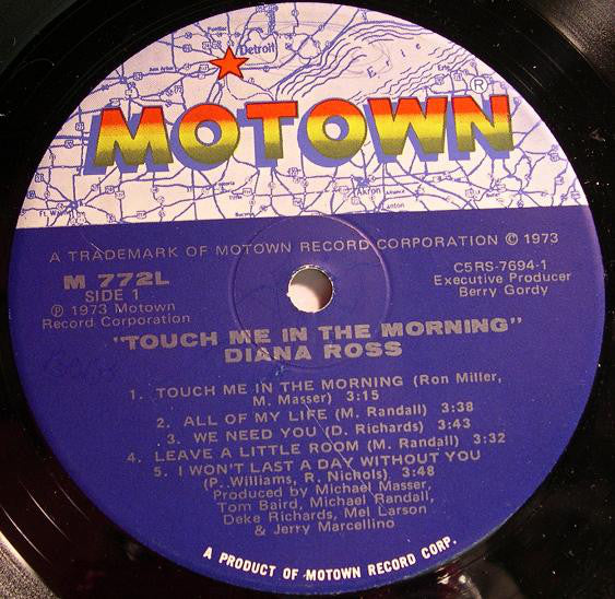 Diana Ross : Touch Me In The Morning (LP, Album, Hol)