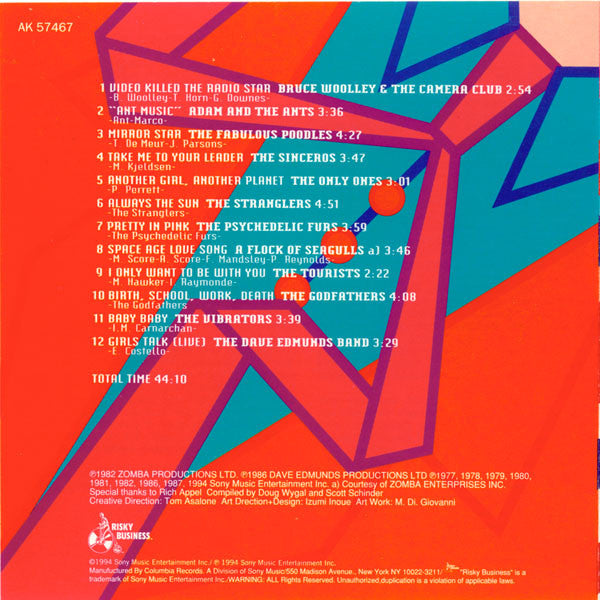 Various : Big Hits, Skinny Ties New Wave In The U.K. (CD, Comp)