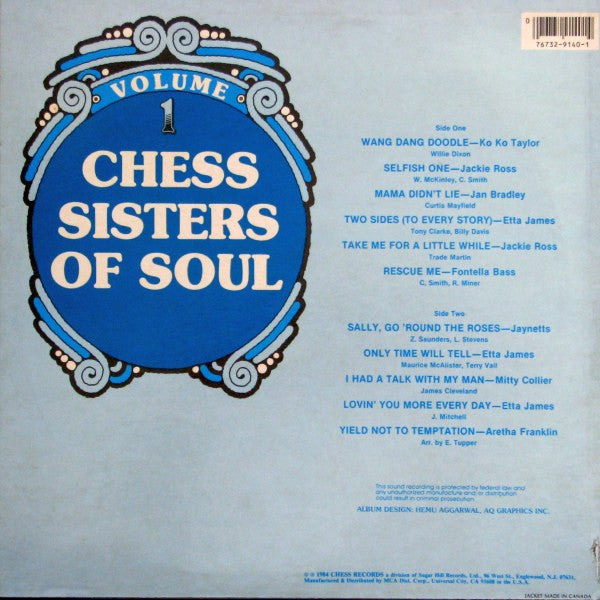 Various : Chess Sisters Of Soul - Volume 1 (LP, Comp)