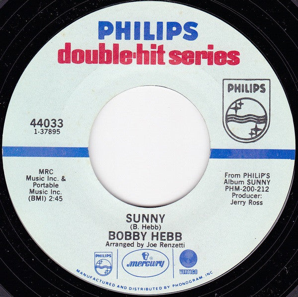Bobby Hebb : Sunny / A Satisfied Mind (7", Single, RE)