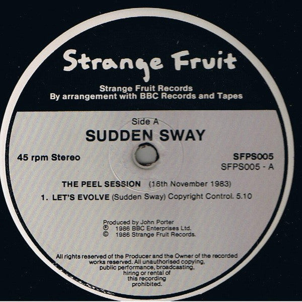Sudden Sway : The Peel Sessions (12")