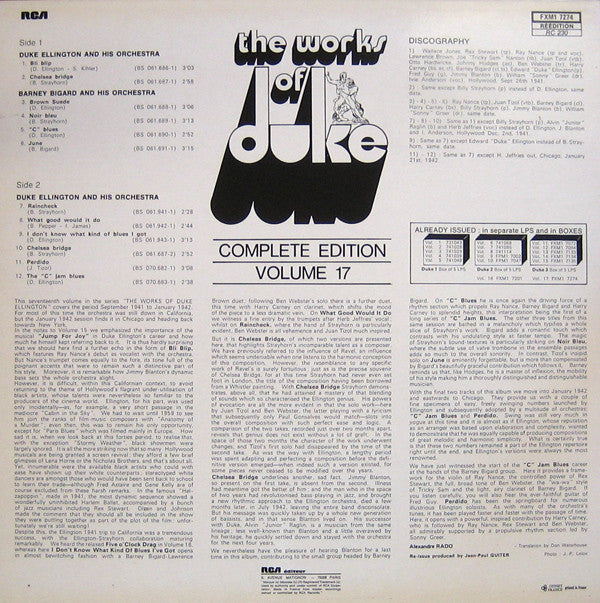 Duke Ellington And His Orchestra : The Works Of Duke - Integrale Volume 17 (LP, Comp, RE)