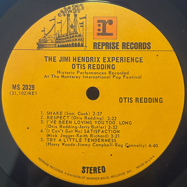Otis Redding / The Jimi Hendrix Experience : Historic Performances Recorded At The Monterey International Pop Festival (LP, Album, Ter)