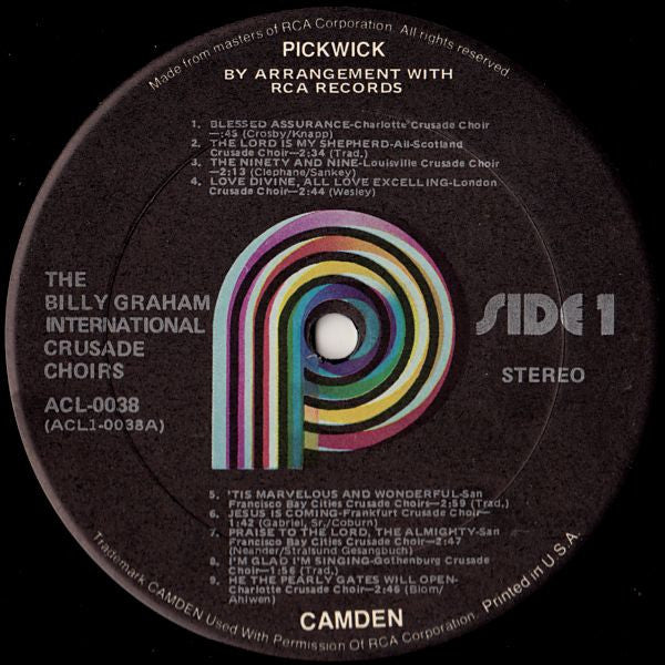 Various With George Beverly Shea : The Billy Graham International Crusade Choirs (LP, RE)