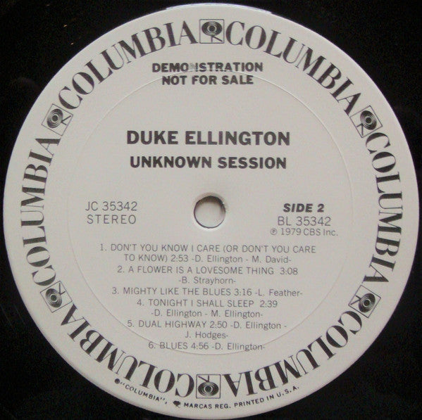 Duke Ellington : Unknown Session (LP, Album, Promo, Pit)