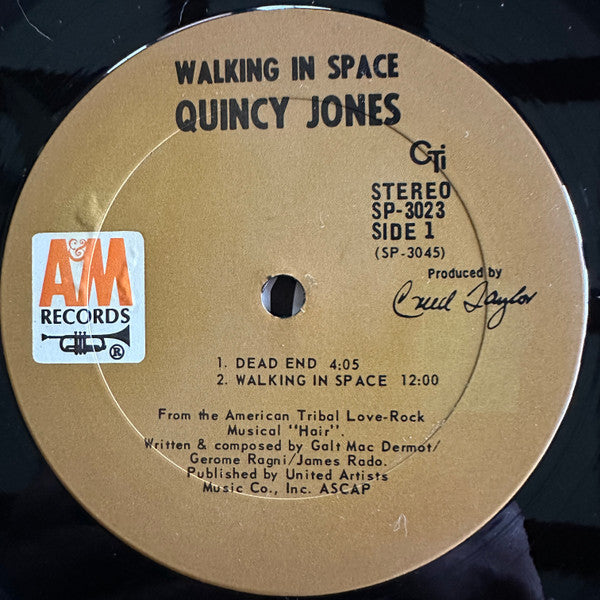 Quincy Jones : Walking In Space (LP, Album, RE, Gat)
