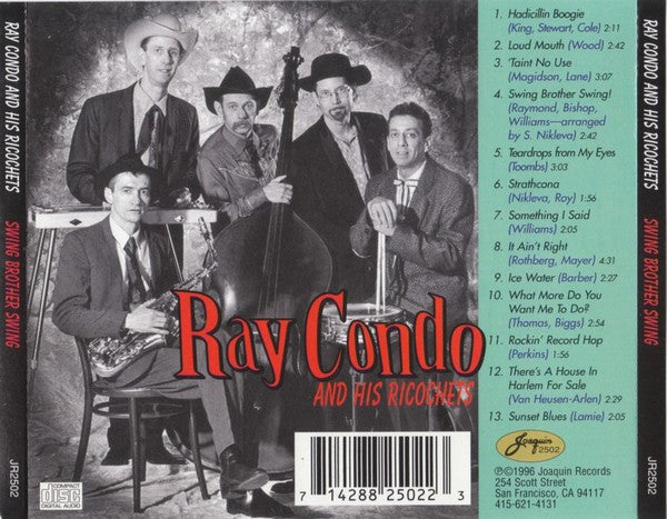 Ray Condo And His Ricochets : Swing Brother Swing! (CD, Album)