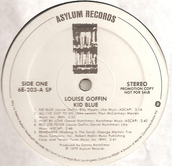 Louise Goffin : Kid Blue (LP, Album, Promo, Spe)