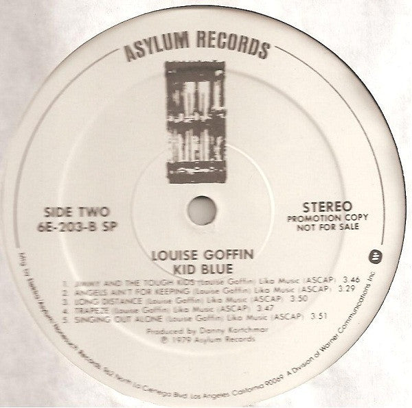 Louise Goffin : Kid Blue (LP, Album, Promo, Spe)