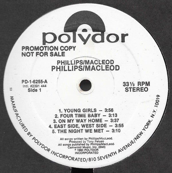 Bob Phillips (2) / Sean MacLeod : Phillips / MacLeod (LP, Album, Promo)