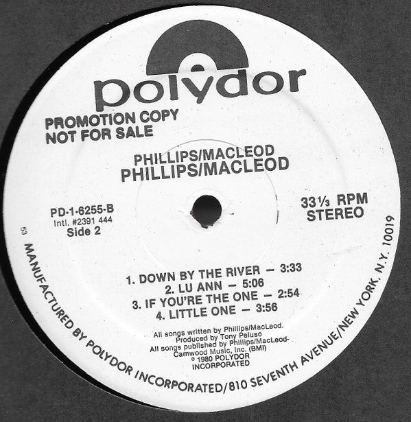 Bob Phillips (2) / Sean MacLeod : Phillips / MacLeod (LP, Album, Promo)