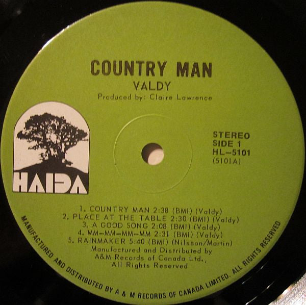 Valdy : Country Man (LP, Album)