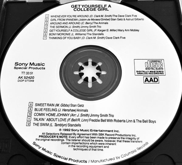 Various : Get Yourself A College Girl (CD, Comp, RE)