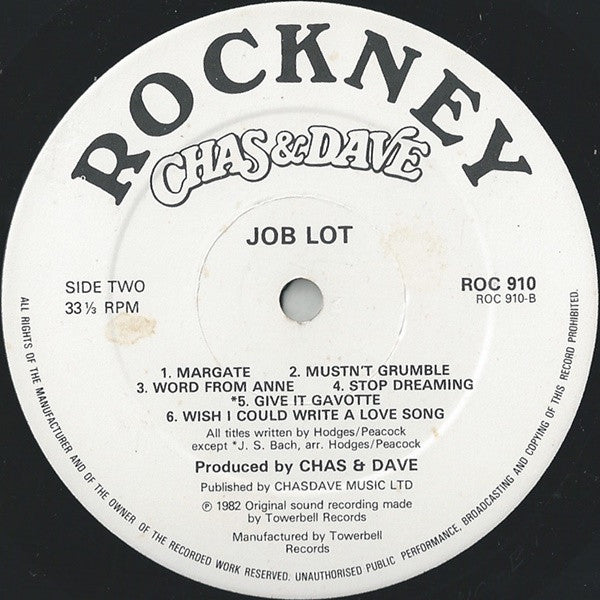 Chas & Dave* : Job Lot (LP, Album)