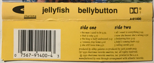 Jellyfish (2) : Bellybutton (Cass, Album, SR,)