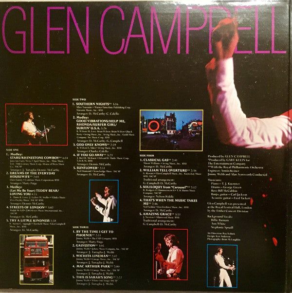 Glen Campbell With The Royal Philharmonic Orchestra : Live At The Royal Festival Hall (2xLP, Album, Win)