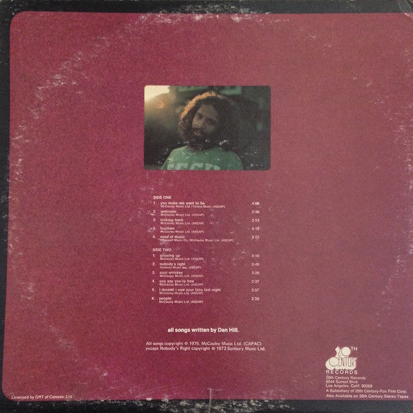Dan Hill : Dan Hill (LP, Album, San)