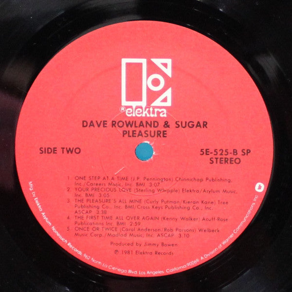 Dave And Sugar : Pleasure (LP, Album, Spe)