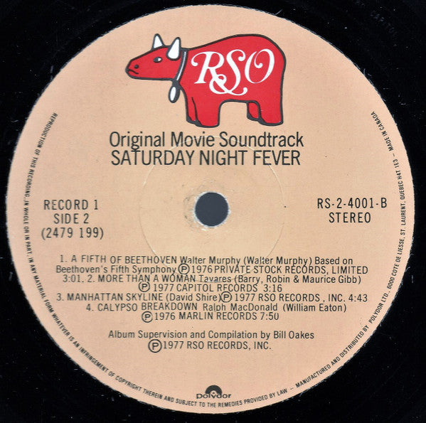 Various : Saturday Night Fever (The Original Movie Sound Track) (2xLP, Album, Comp, Club, RE)