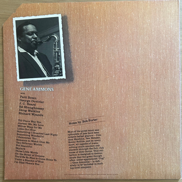 Gene Ammons : The Gene Ammons Story: Gentle Jug (2xLP, Comp, Mono, Gat)